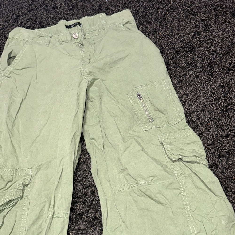 Light Green Cargo Pants - Picture 3 of 6